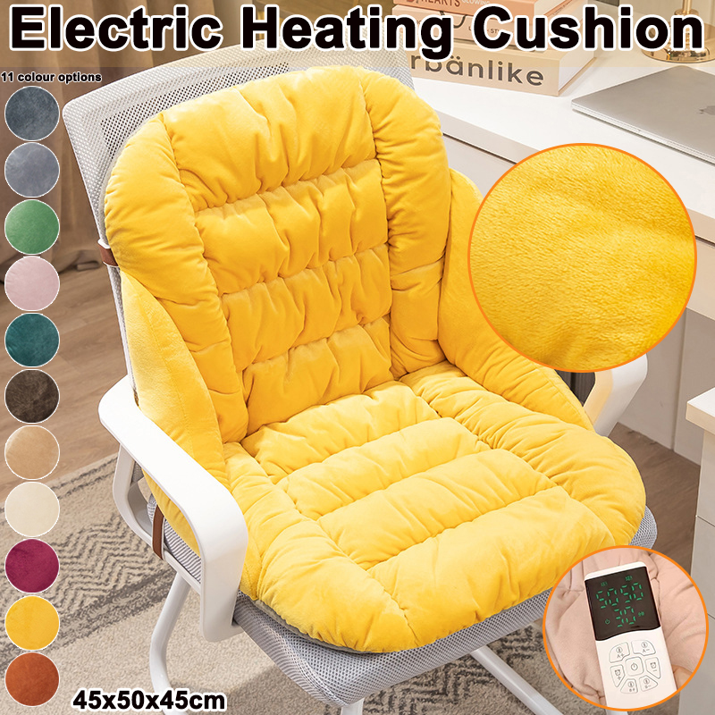 Timer Dual Outlet - 45x50x45cm Electric Heating Cushion Office Chair