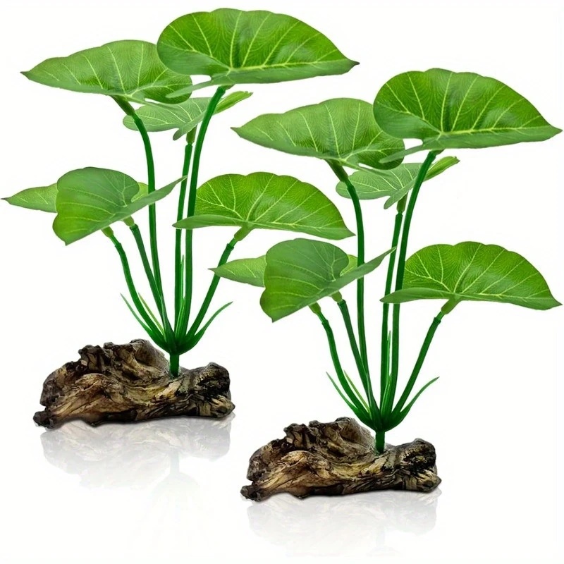 Water Dish Reptile - 1pc Artificial Aquarium Plants Realistic Floating