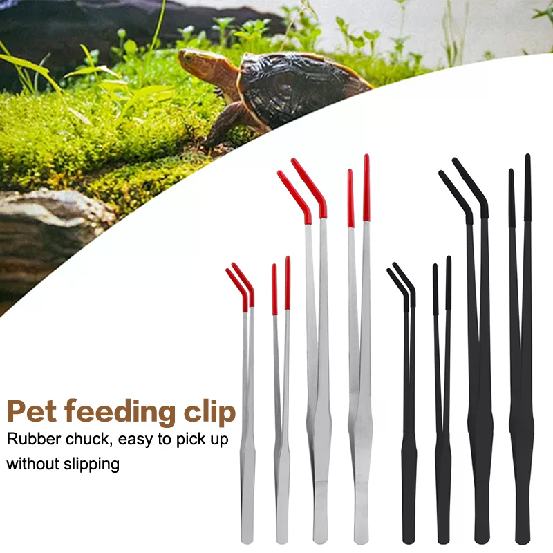 Feeding Tong Stainless - Stainless Steel Reptile Feeding Tongs Rubber