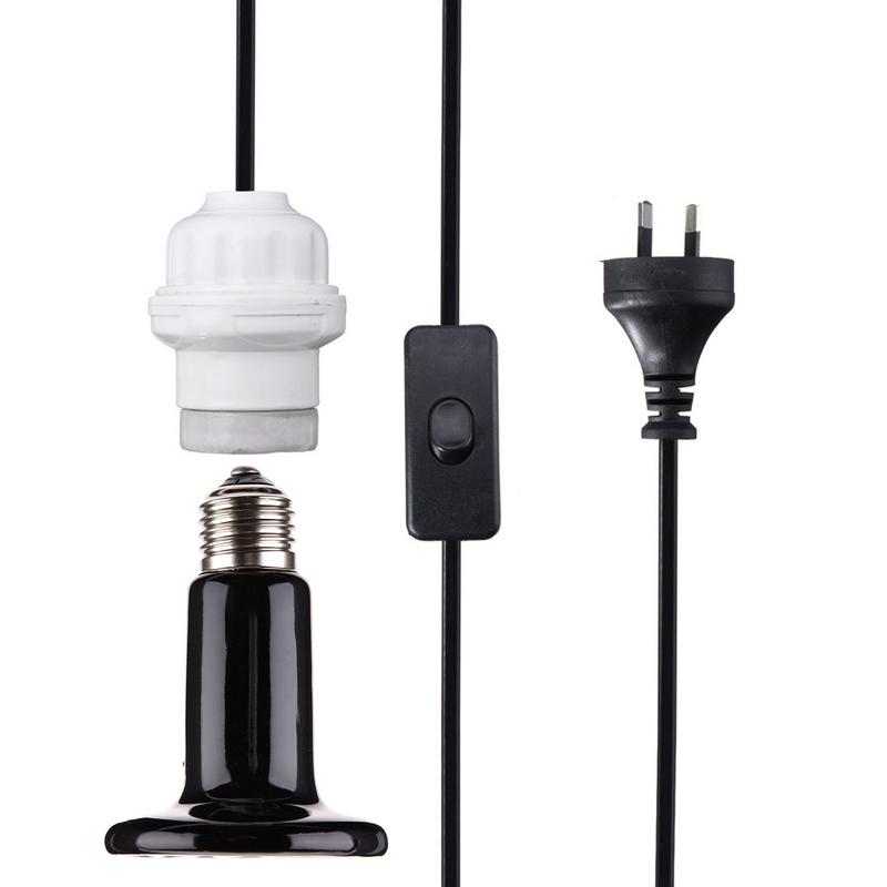 Ceramic Heat Emitter - Reptile Heat Bulb Ceramic Infrared Heat
