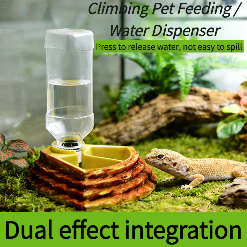 Water Dish Reptile - 2 in 1 Reptile Water Cup