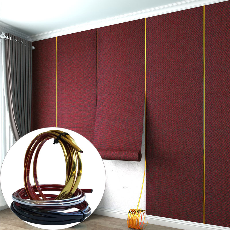 Pvc Panel Background - New Self-adhesive Beautiful Edge PVC Gold