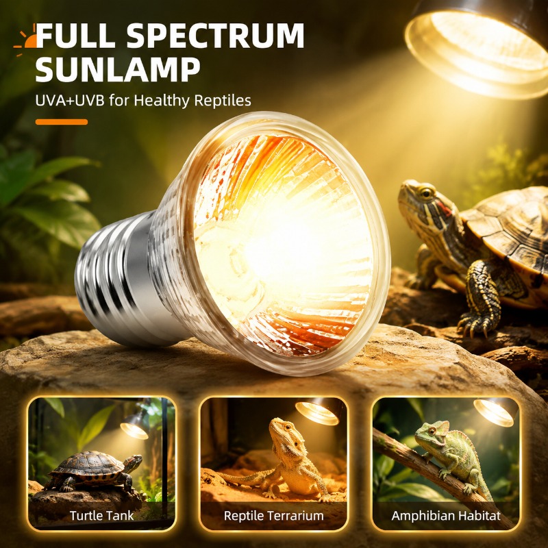Calcium Powder Reptile - Multi-use Pet Basking Heat Lamp Lighting