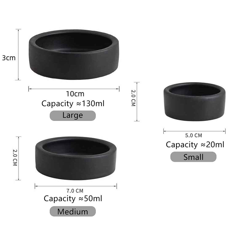 Water Dish Reptile - HOT! Reptile Food Bowl Anti-Escape Ceramic