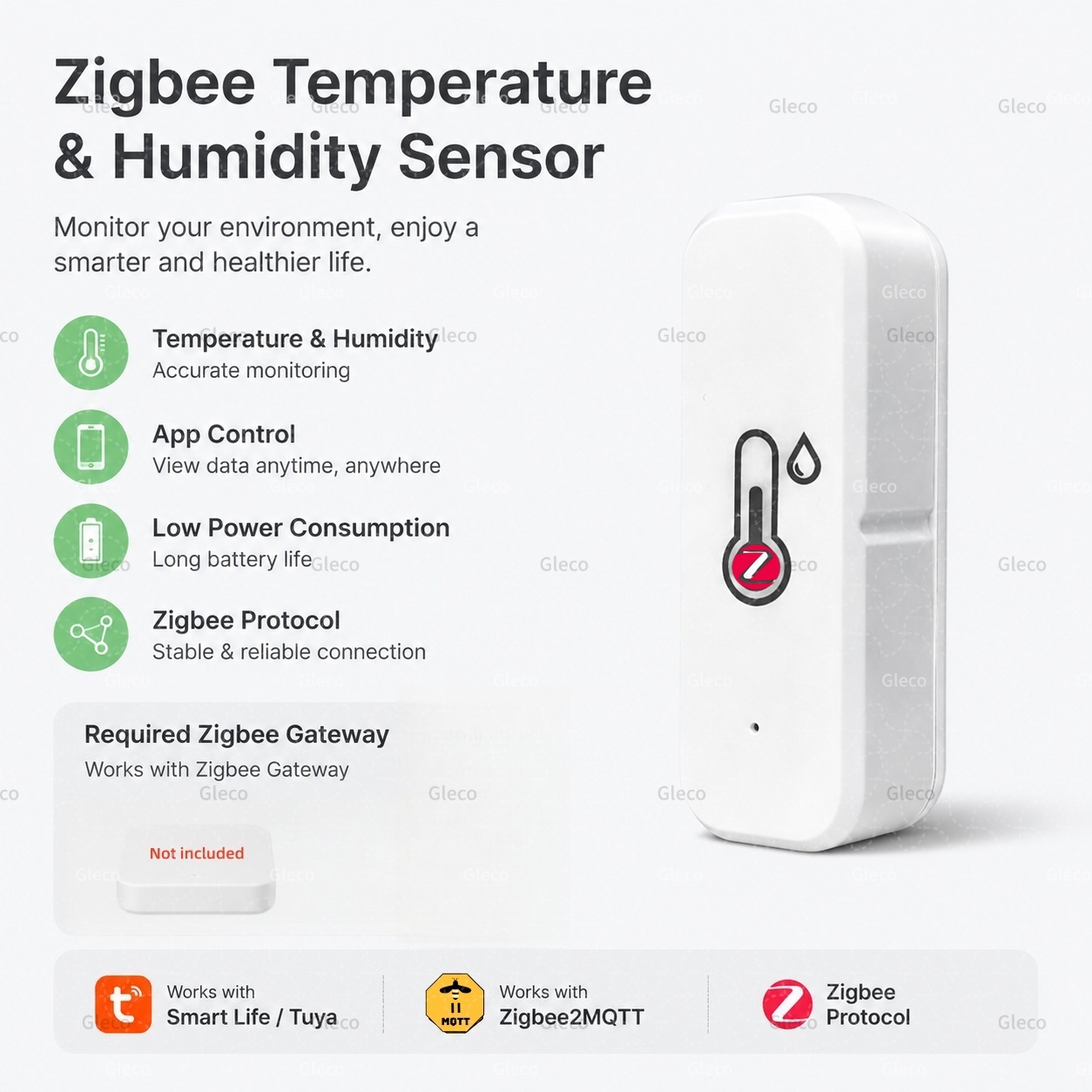 Digital Hygrometer Probe - Tuya Zigbee 3.0 Temperature And Humidity