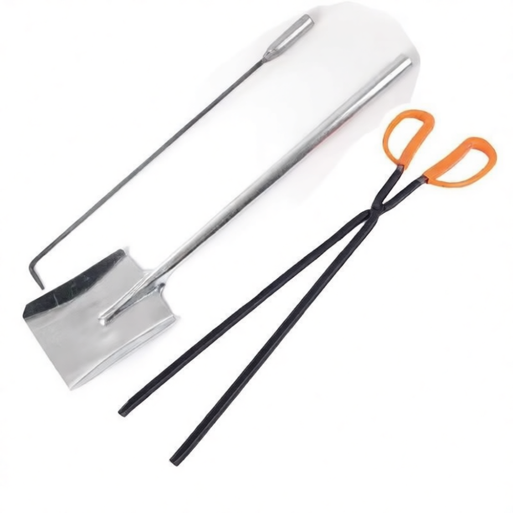 Feeding Tong Stainless - Fireplace Cleaning Kit Stainless Steel Fire