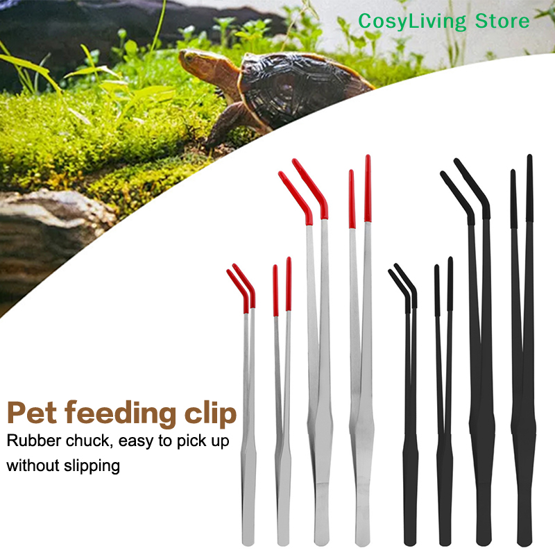 Reptile Feeding Tongs With Rub - Feeding Tong Stainless review and price