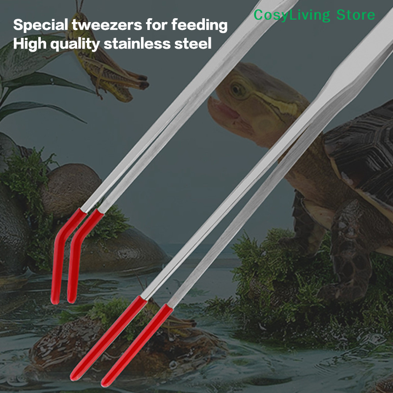Reptile Feeding Tongs With Rub - Feeding Tong Stainless review and price