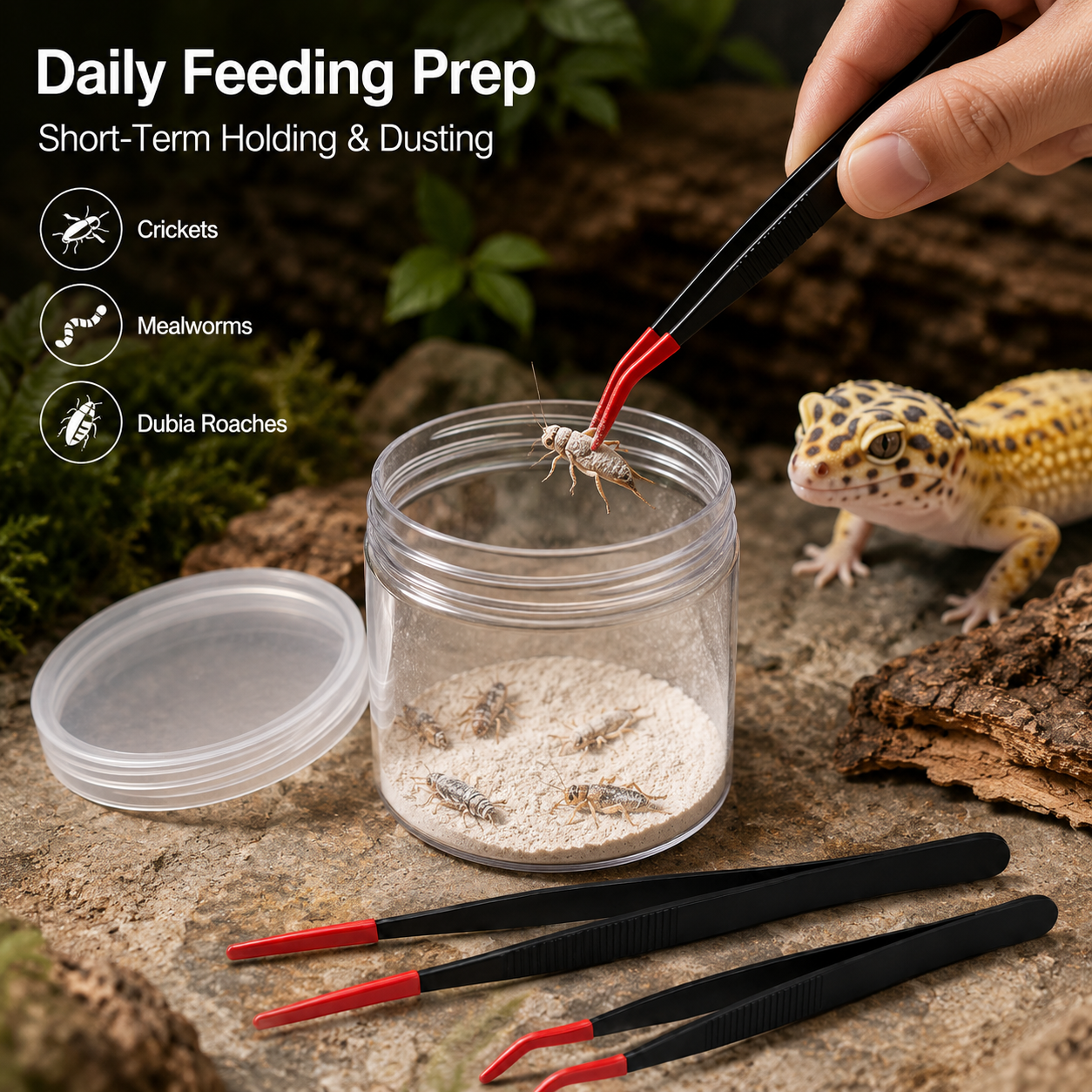Reptile Feeder Insect Dusting  - Calcium Powder Reptile review and price