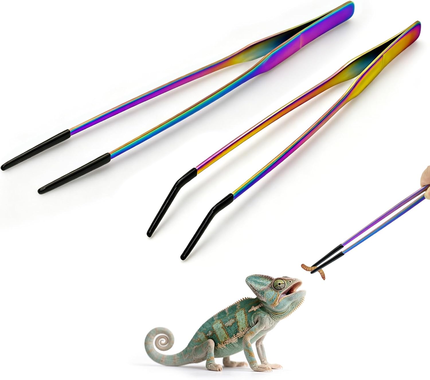 2PCS Stainless Steel Reptile F - Feeding Tong Stainless review and price
