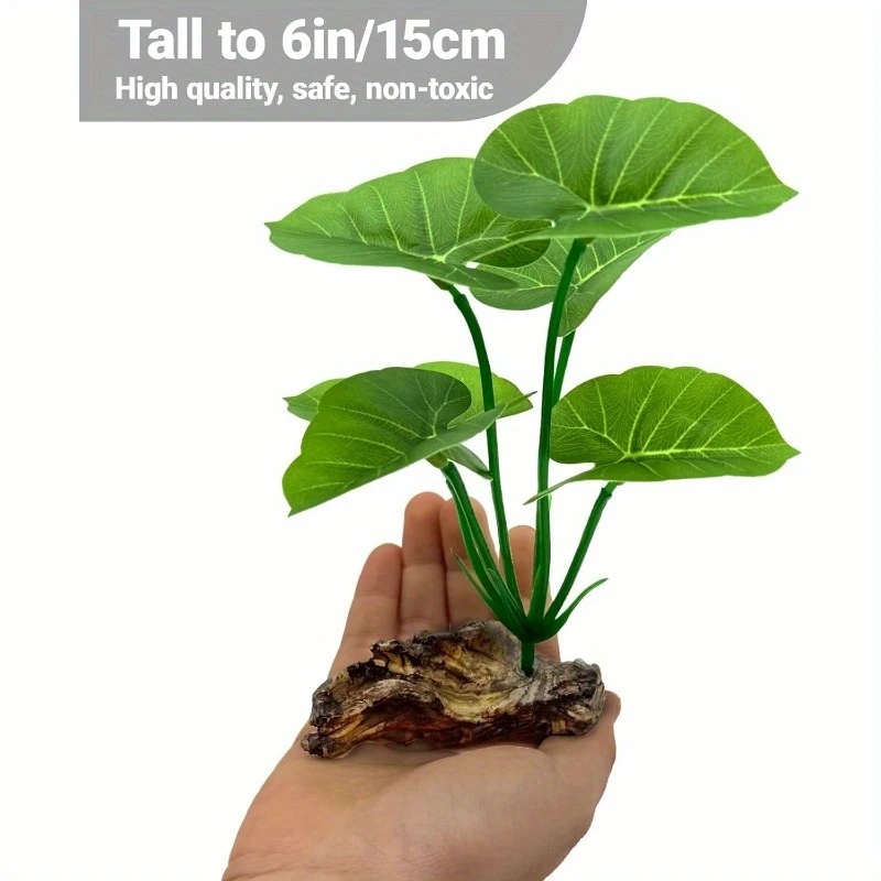 1pc Artificial Aquarium Plants - Water Dish Reptile review and price