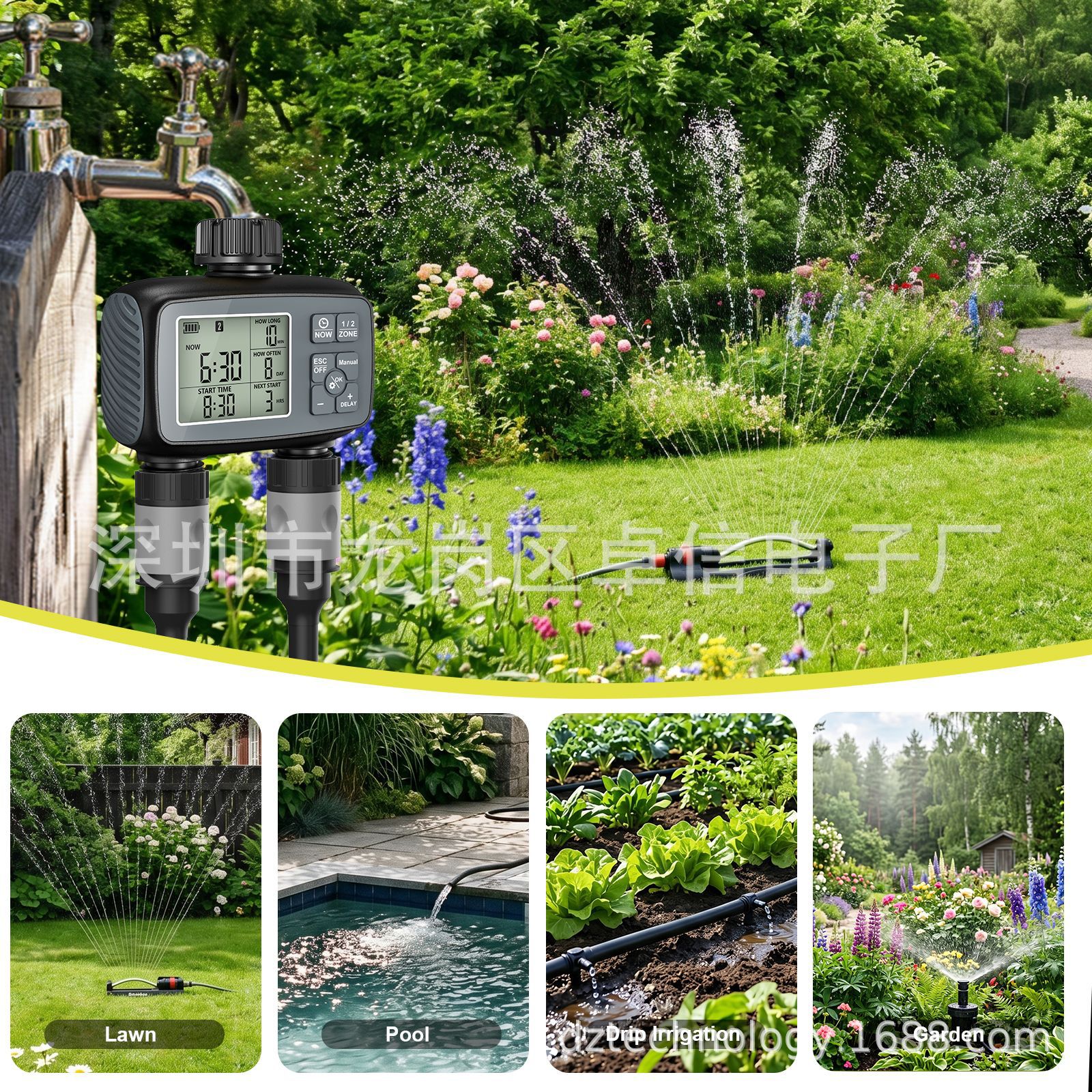 Smart Garden Water Timer with  - Timer Dual Outlet review and price