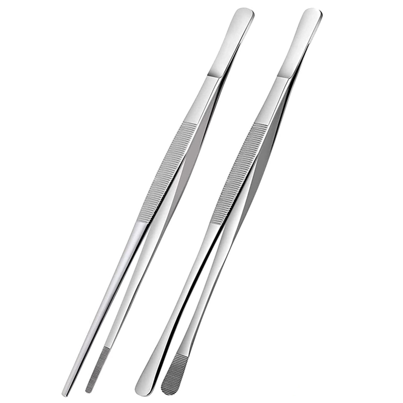 2Pcs 12-Inch Kitchen Cooking T - Feeding Tong Stainless review and price