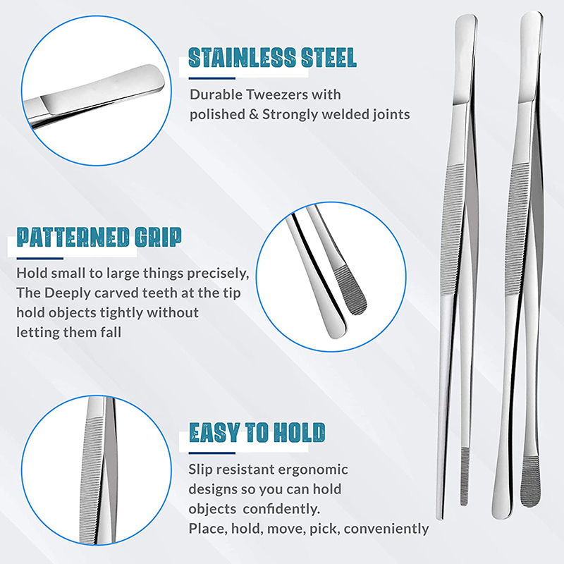 2Pcs 12-Inch Kitchen Cooking T - Feeding Tong Stainless review and price