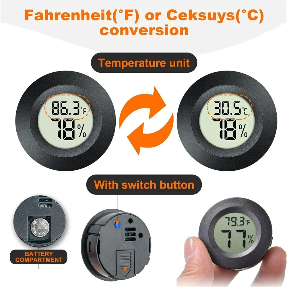 Mini Round Digital Thermometer - Digital Hygrometer Probe review and price