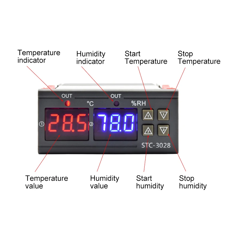 STC-3028 LED Digital Thermosta - Digital Hygrometer Probe review and price