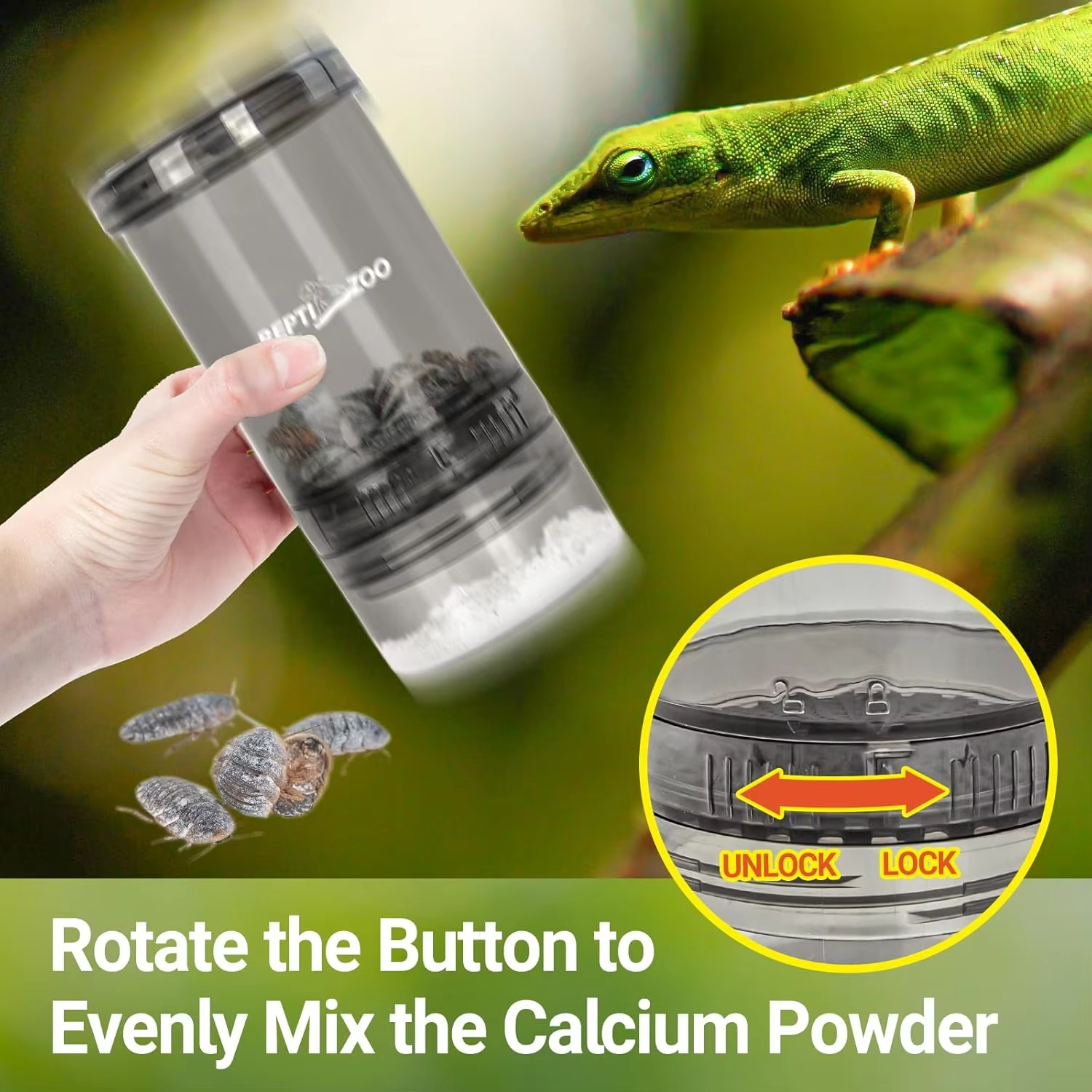 Reptile Calcium Powder Mixing  - Calcium Powder Reptile review and price