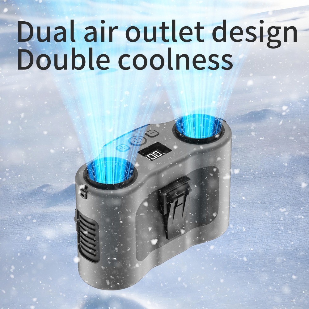 Portable Waist Clip Fan 5-spee - Timer Dual Outlet review and price