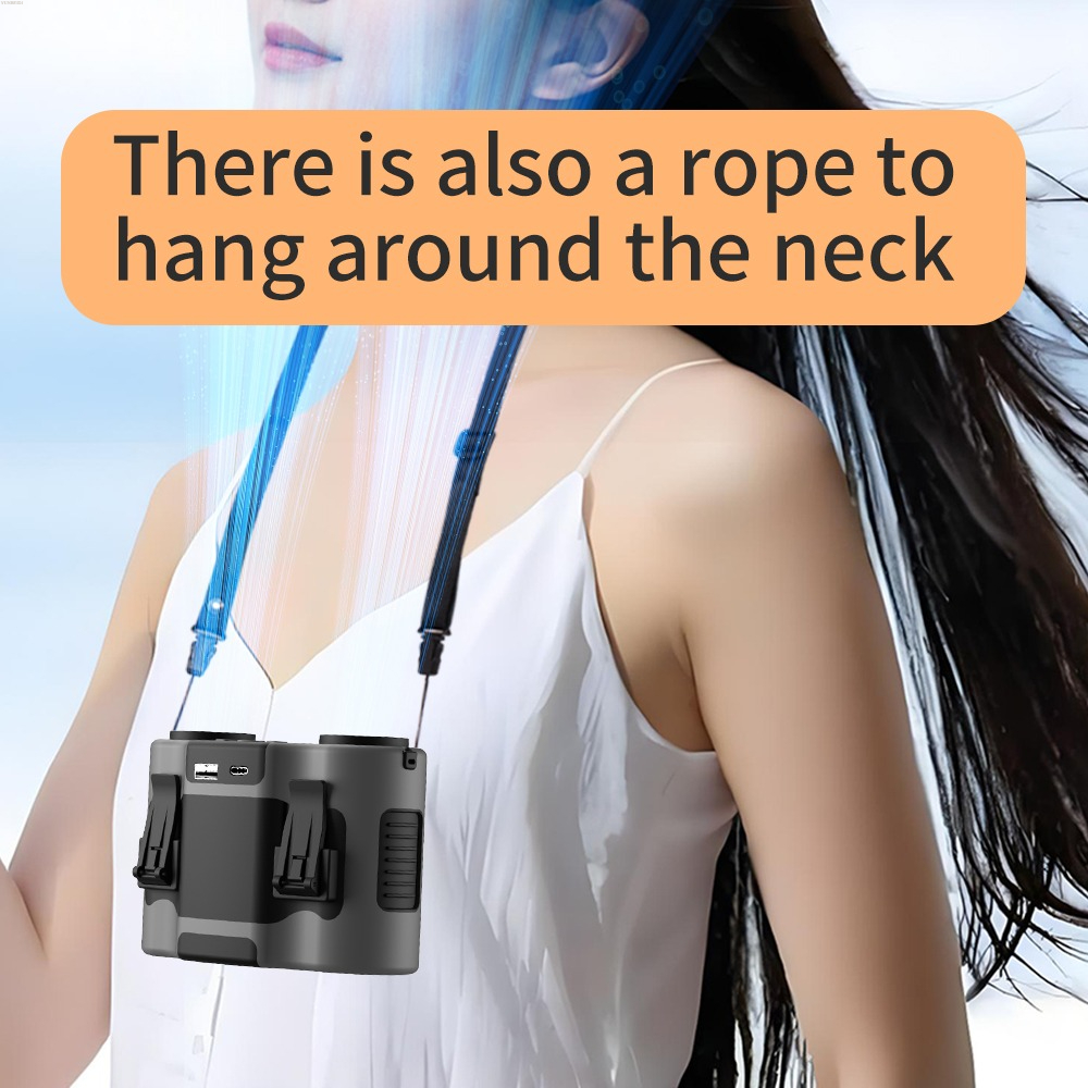Portable Waist Clip Fan 5-spee - Timer Dual Outlet review and price