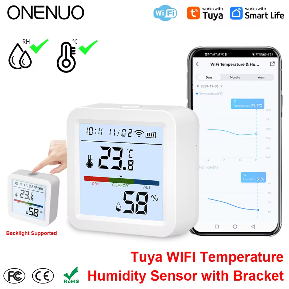 ONENUO Tuya WIFI Temperature H - Digital Hygrometer Probe review and price