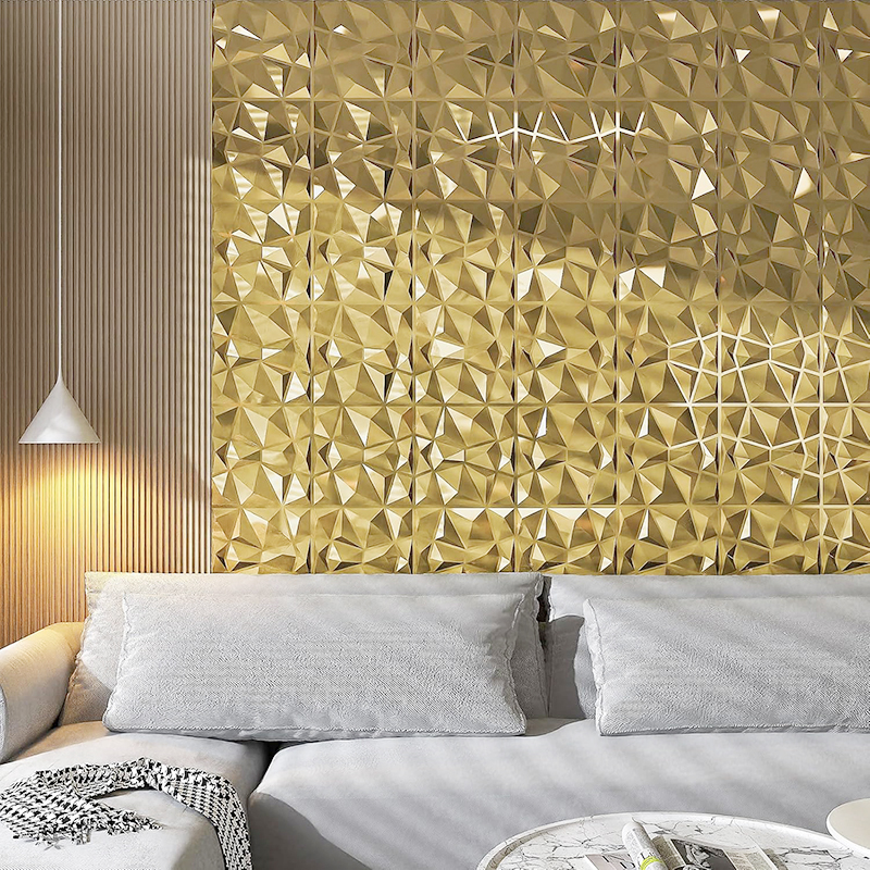 12pcs 50x50cm Champagne gold c - Pvc Panel Background review and price