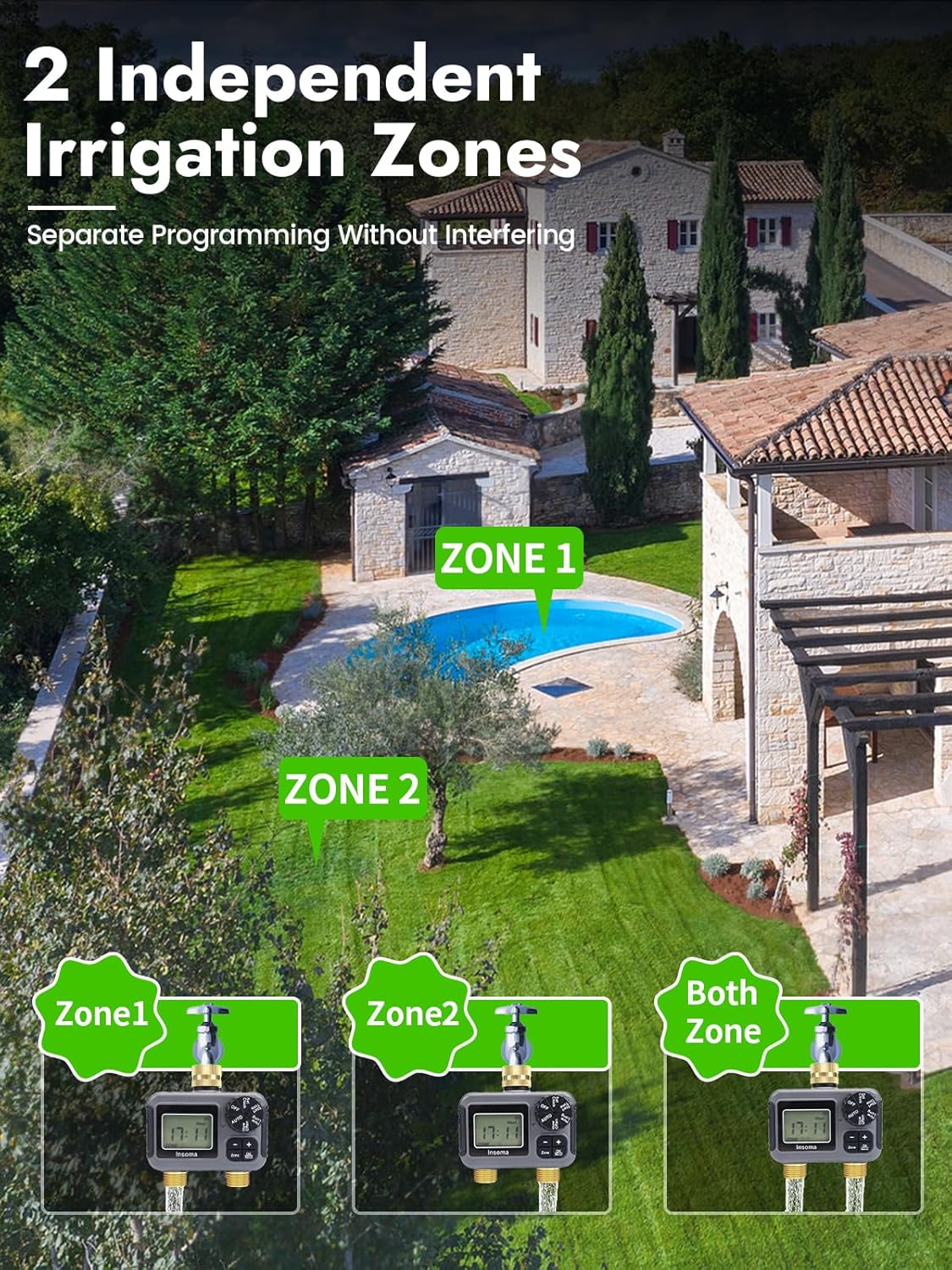 Insoma Smart Irrigation Wateri - Timer Dual Outlet review and price