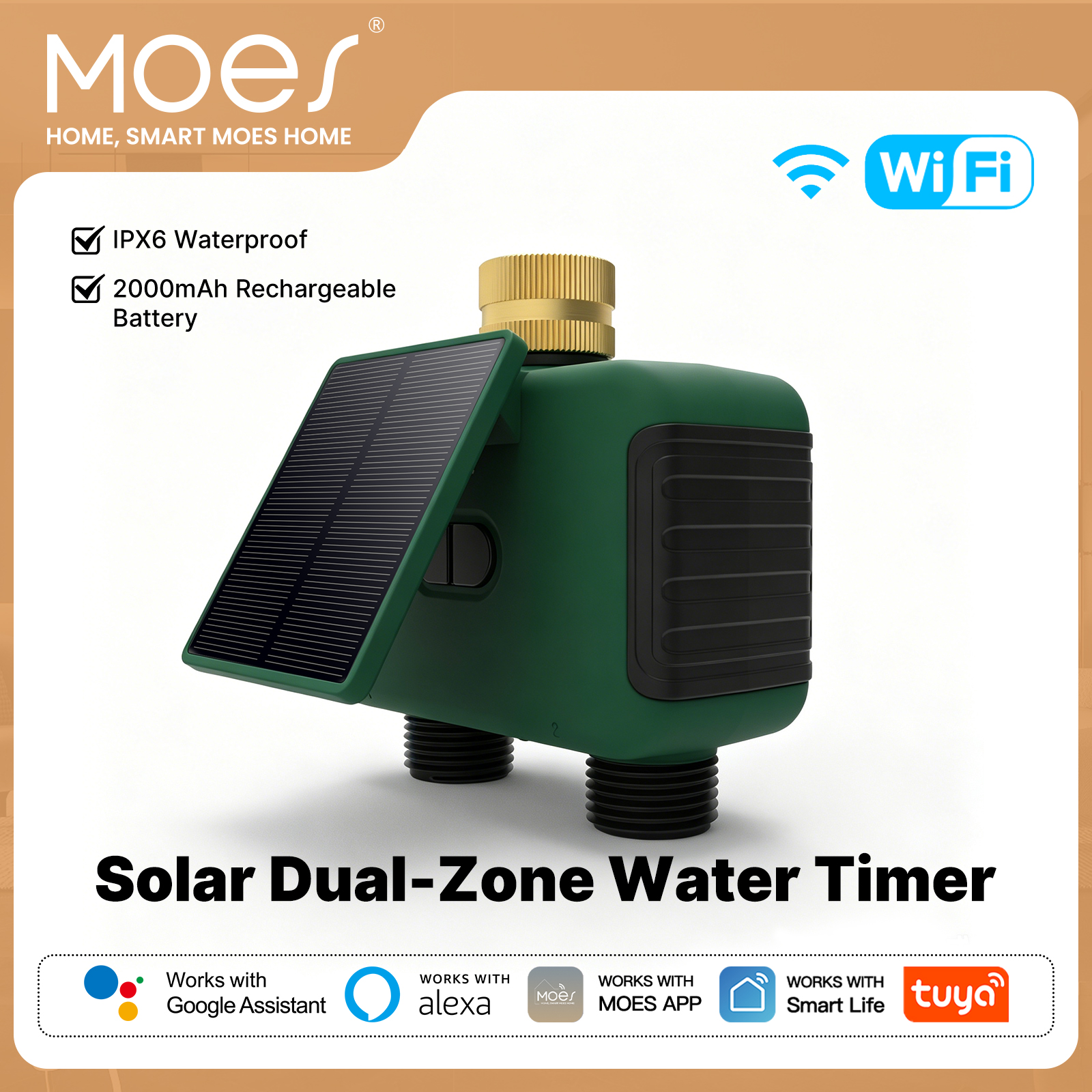 MOES Tuya WiFi Smart Solar Dua - Timer Dual Outlet review and price