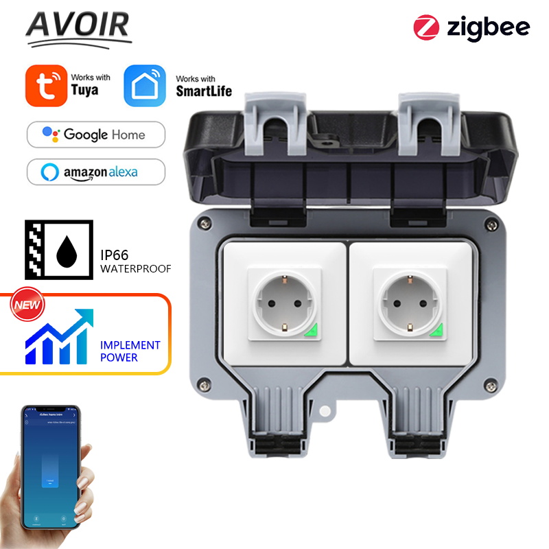 Avoir Tuya Zigbee Electrical S - Timer Dual Outlet review and price