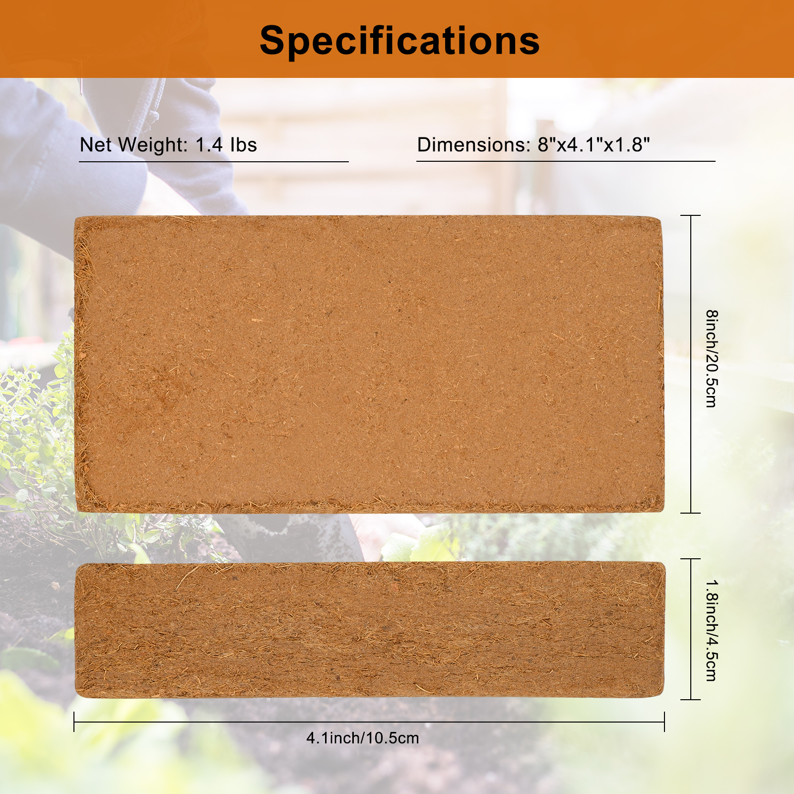 1 Pack Premium Coco Coir Brick - Substrate Coconut Fiber review and price