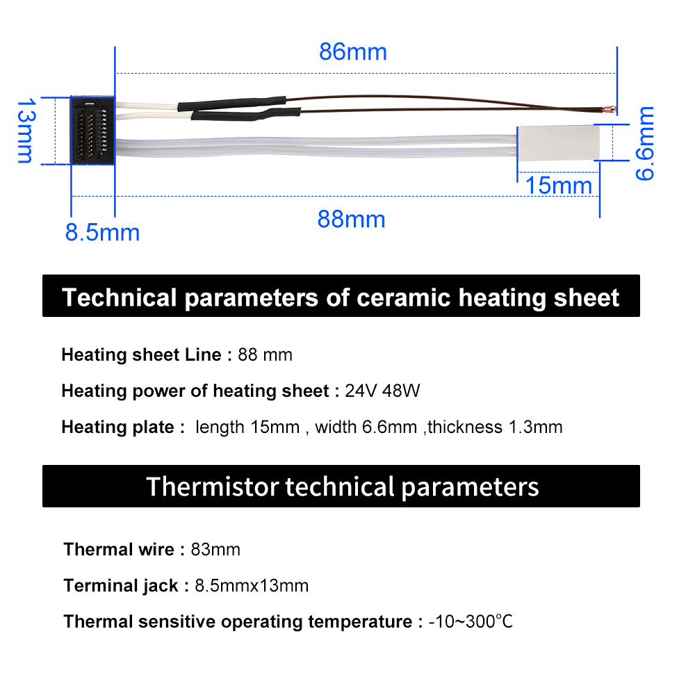For Bambu Lab P1S P1P Thermist - Ceramic Heat Emitter review and price