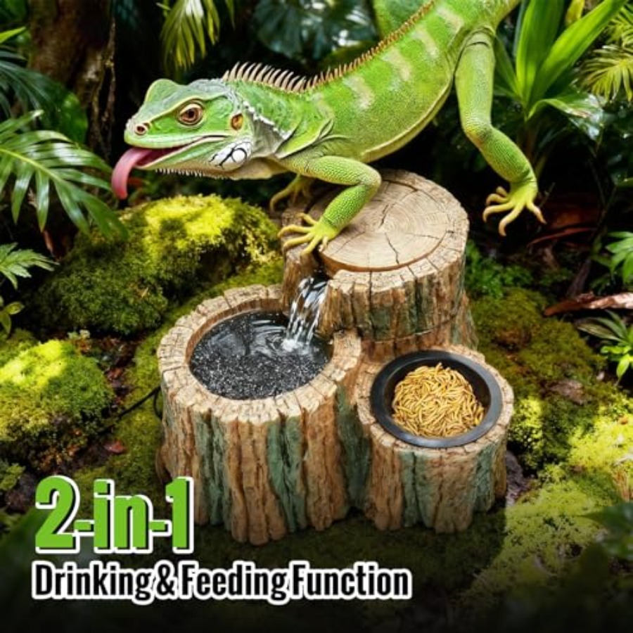 2 in 1 Reptile Water Fountain  - Water Dish Reptile review and price