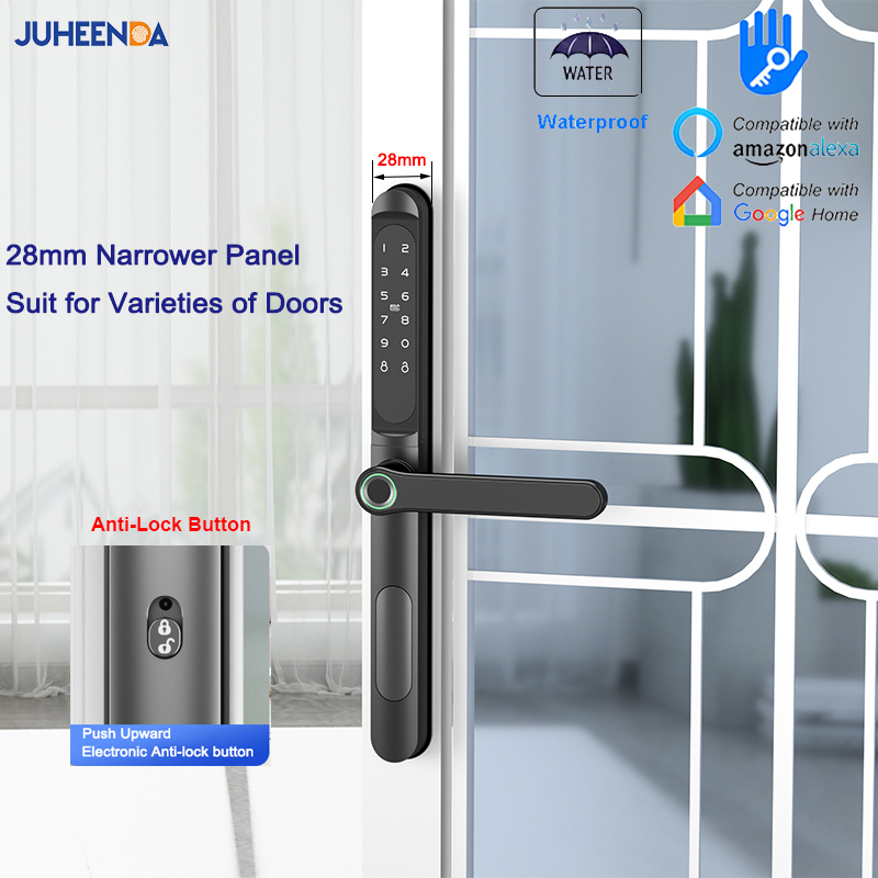 TTLock App Smart Aluminum Door - Glass Door Hinge review and price